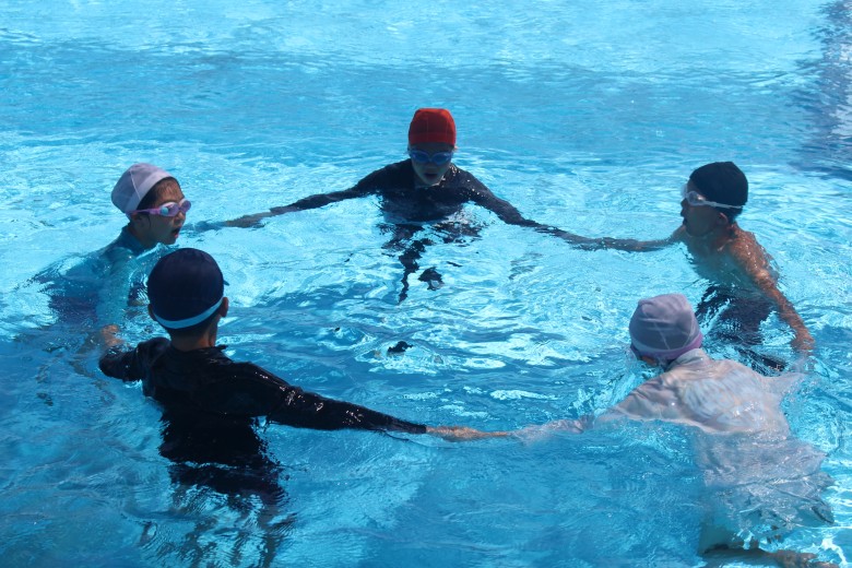 水泳の授業の様子