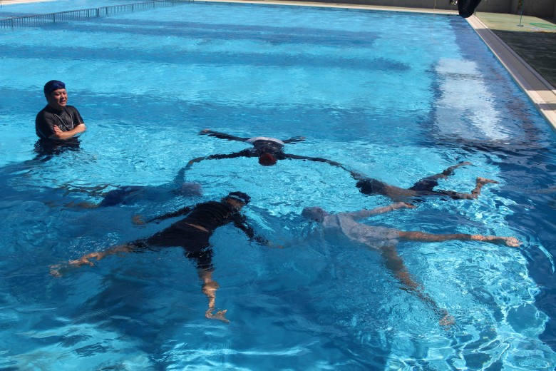 水泳の授業の様子