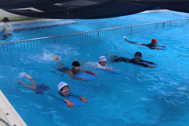 水泳の授業の様子