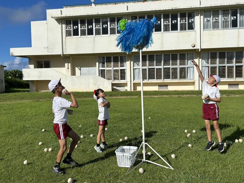 体育朝会の様子