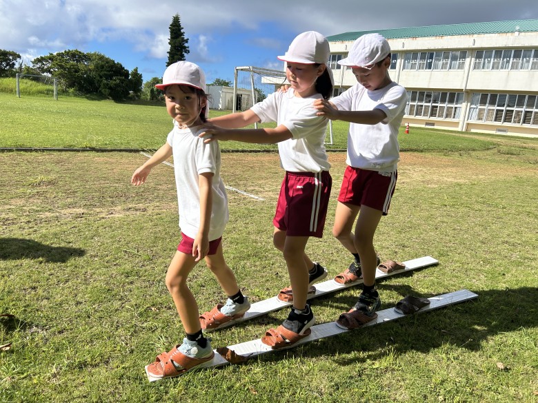 体育朝会の様子