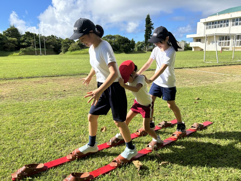 体育朝会の様子