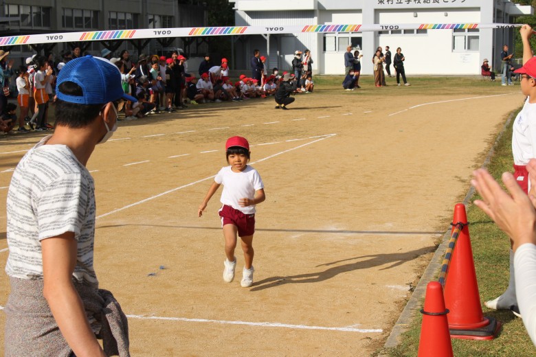 ３校合同持久走大会の様子