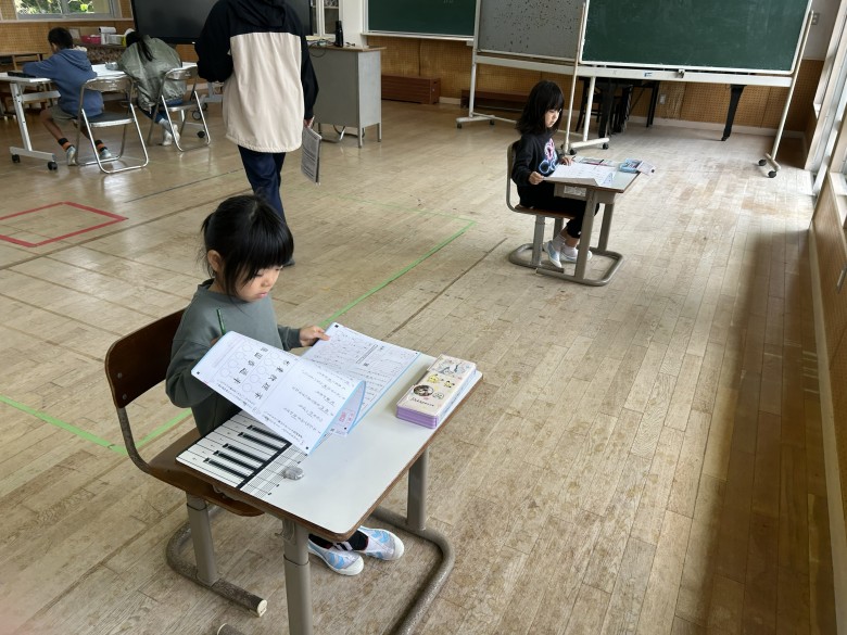 漢字検定の日の様子