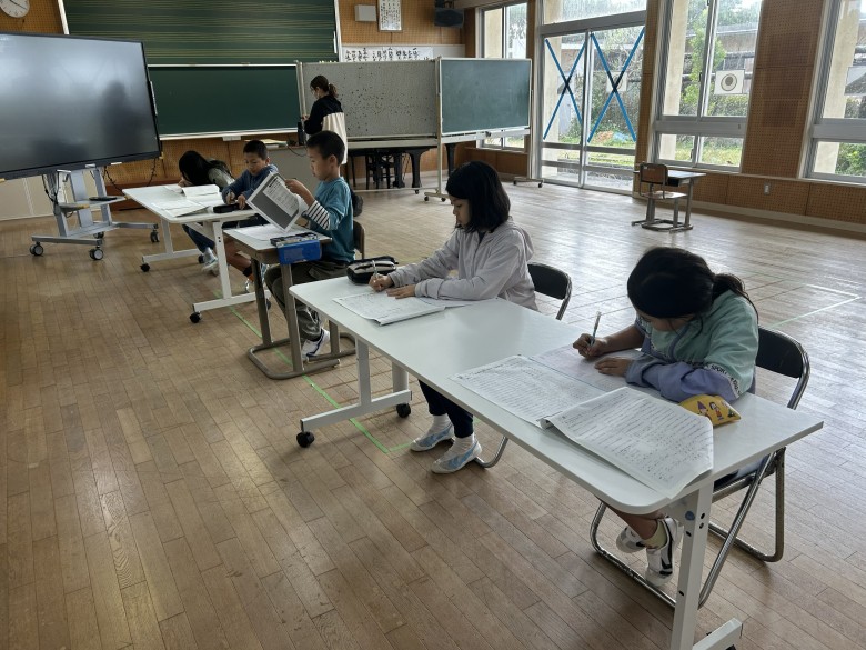 漢字検定の日の様子